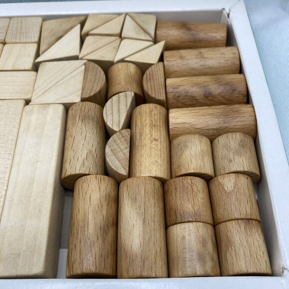 Baufix 413 2025 Wooden Building Blocks 51 Pieces Western Germany Vintage - Picture 11 of 12